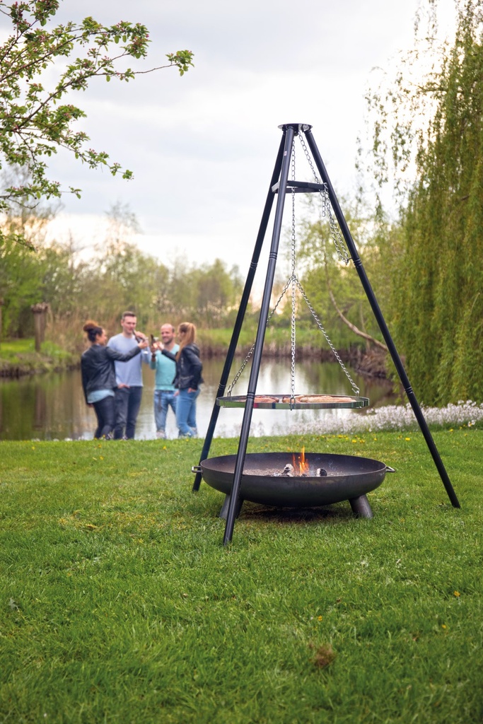 redfire barbecue tripod+grill dia 65 cm