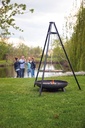 redfire barbecue tripod+grill dia 65 cm