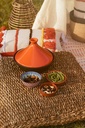 tajine zwart-oranje dia 25cm