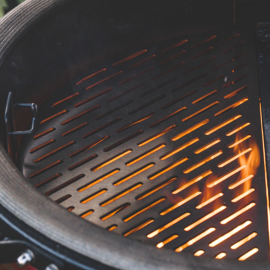 half moon ss cooking grate fish&veggie classic joe