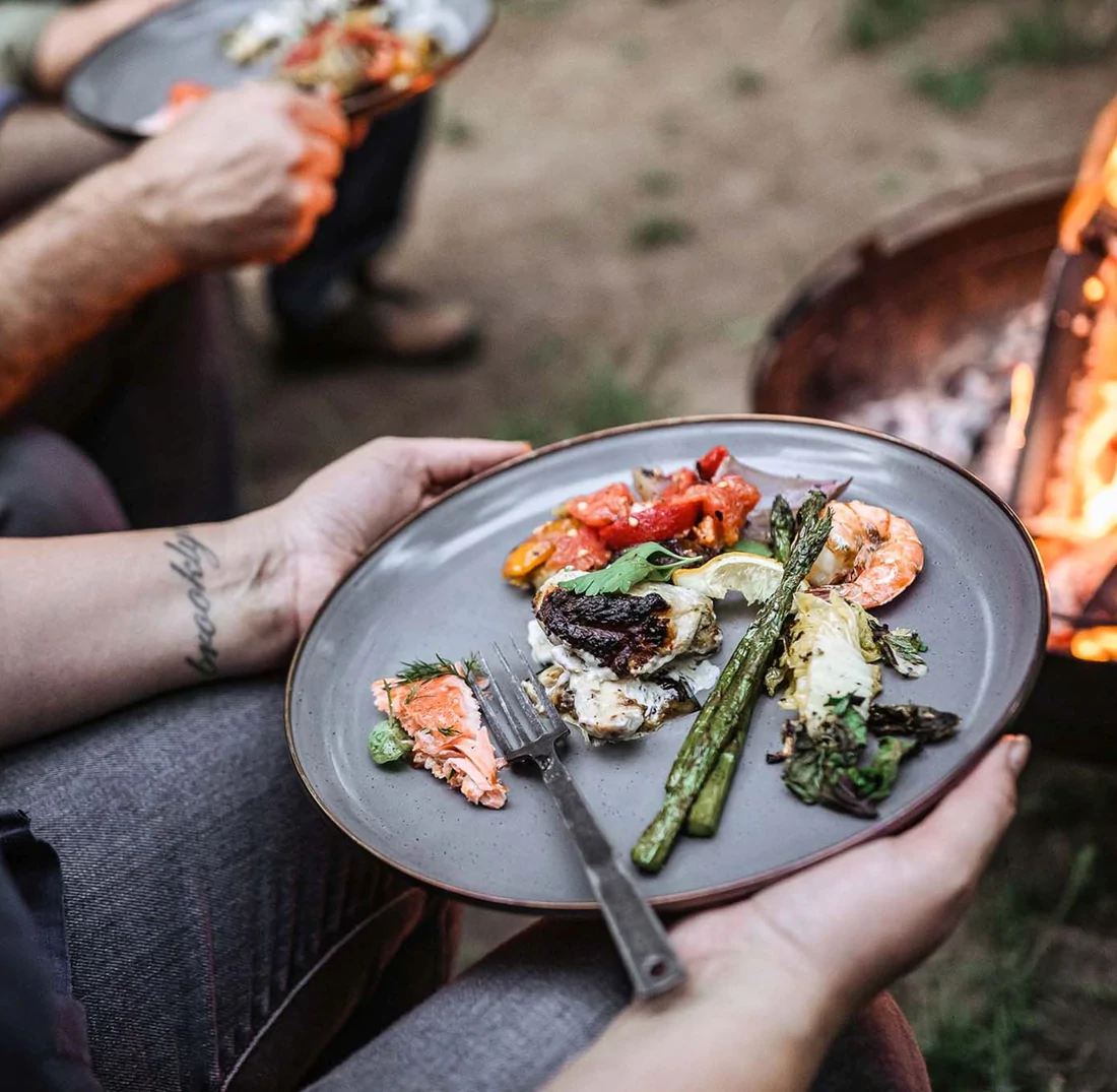 bowl enamel stone grey 2pcs