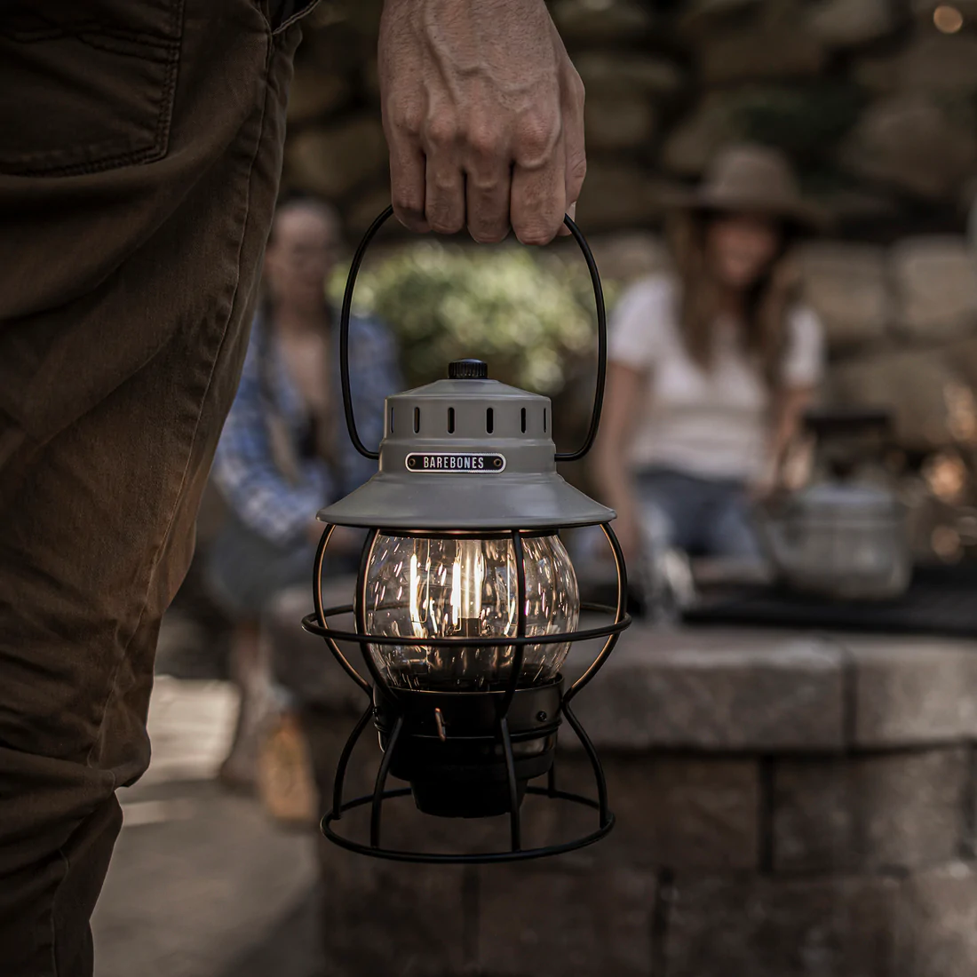 railroad lantern grey