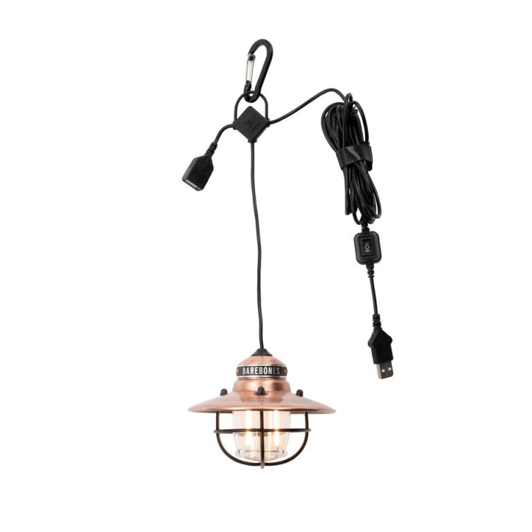 edison pendant light copper usb
