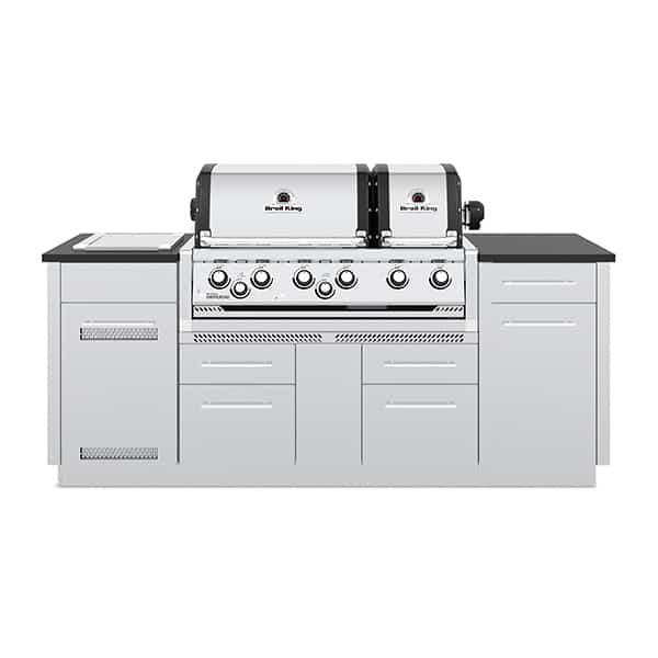 imperial s 690 inox built in + zijbrander