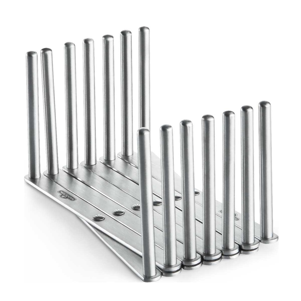 rvs spareribhouder, verstelbaar