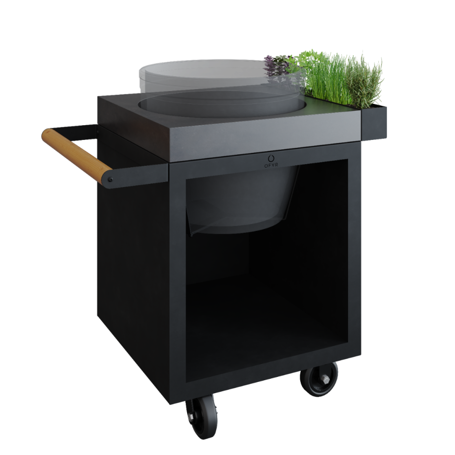 kamado table black 65 pro concrete tb