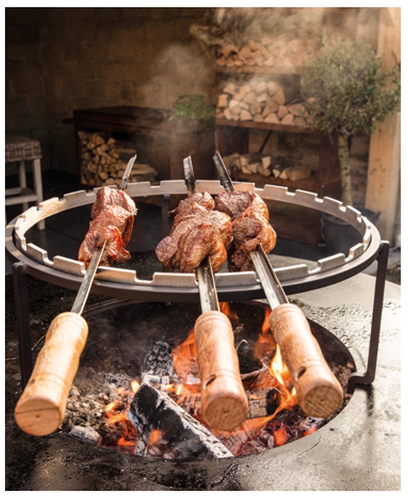 100 grill acc. set  (voet+grill+skewers+ring)