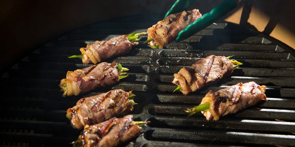 Pitt-Big Green Egg-Half gietijzeren rooster M-1