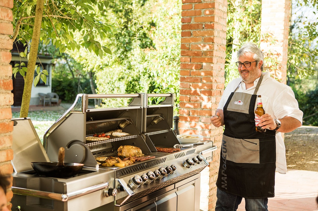 prestige pro 825, rvs, incl. draaispit