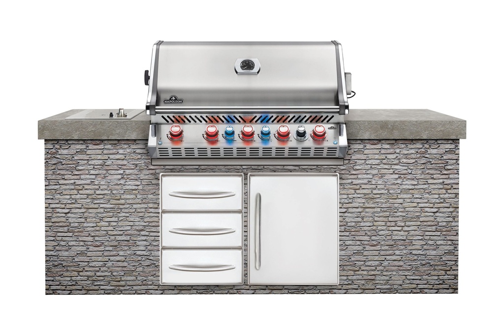 inbouw prestige pro 665, rvs, incl draaispit