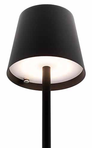 feline tafellamp dimbaar zwart rond 11 x 38.5