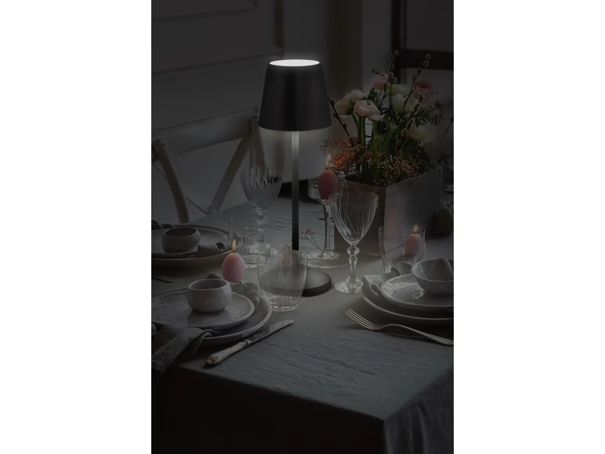 feline tafellamp dimbaar zwart rond 11 x 38.5