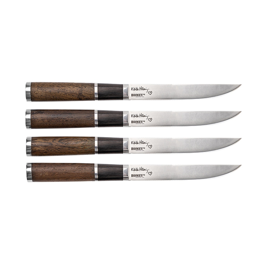 keith haring steakmessenset 4-delig