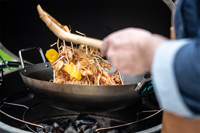 carbon steel wok xl l