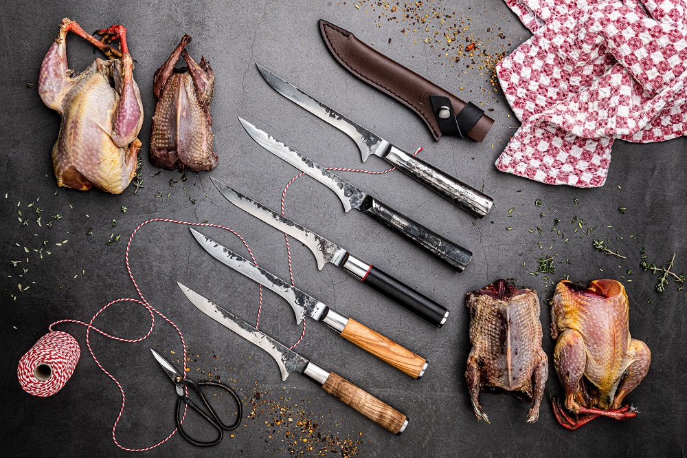 leather lederen hoes uitbeenmes 