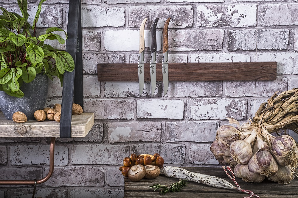 magnetisch messenrek walnoot 50 cm 