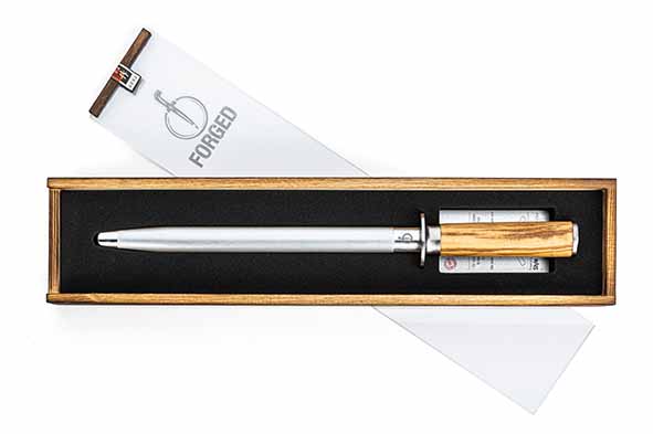 olive diamanten aanzetstaal 26 cm