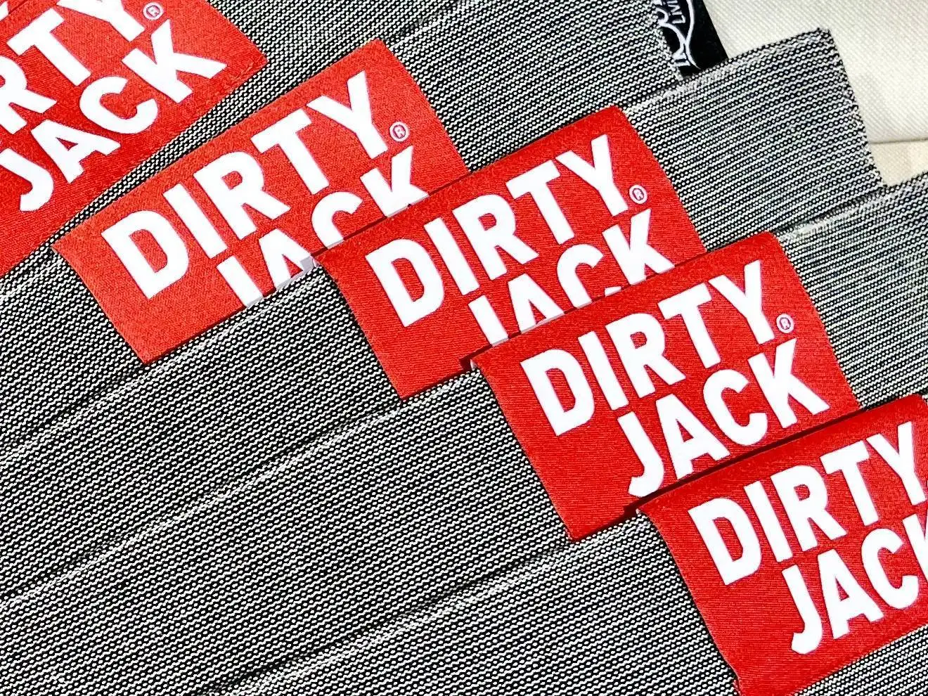 kookdoek charcoal-red label