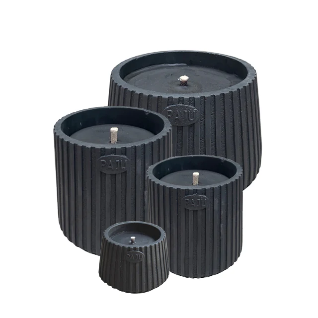 axia junior donkergrijs kaars d15