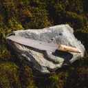 broodmes 22 cm vivum gekartelde rand houten handvat  