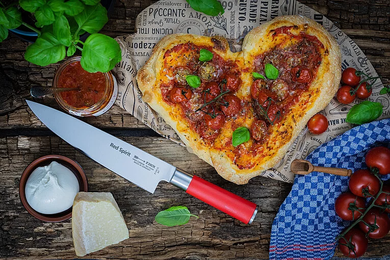 chef's knife 21 cm red spirit