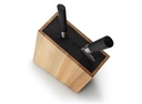 messenblok met flexibel inzetstuk, schuin, eikenhout 28.5x8x20