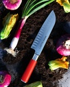 santoku 18 cm kullenschliff red spirit  