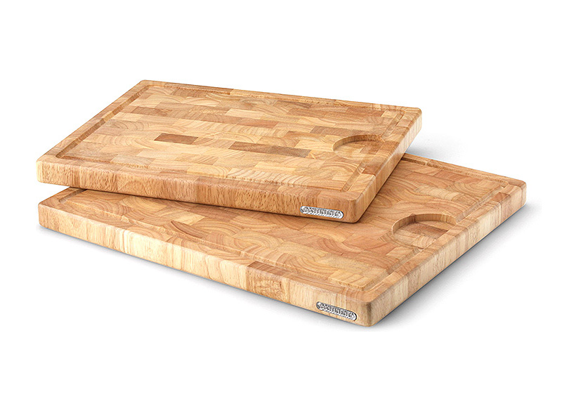 snijplank, rubberhout kops 42x34x2.7