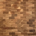 snijplank, eikenhout kops 38x25x3