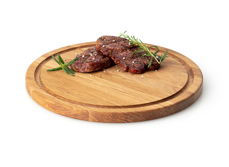 steakplank rond, eikenhout 28x1.8