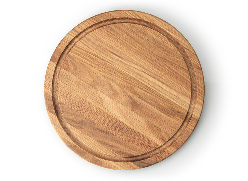 steakplank rond, eikenhout 28x1.8