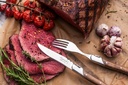 6 steakmessen olijfhout 