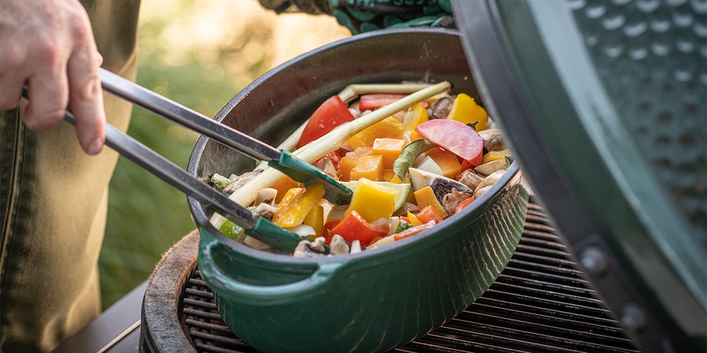 Pitt-Big Green Egg-Groene Dutch Oven ovaal 35 cm, 5.2 l-1