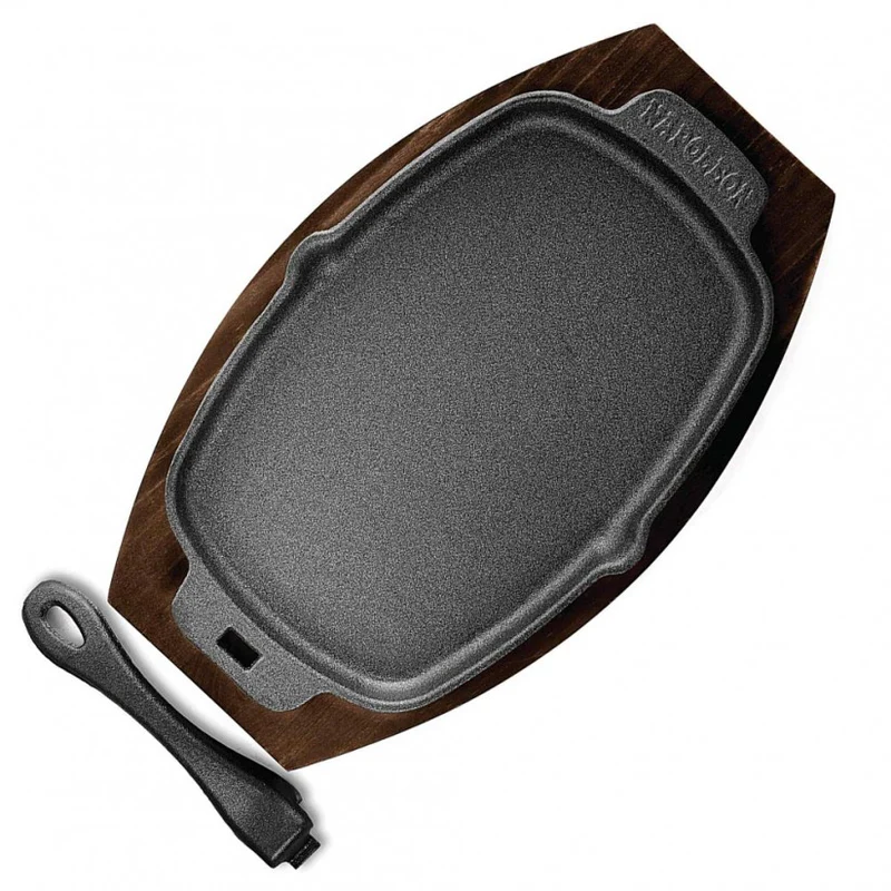 PRO gietijzeren pan met onderzetter