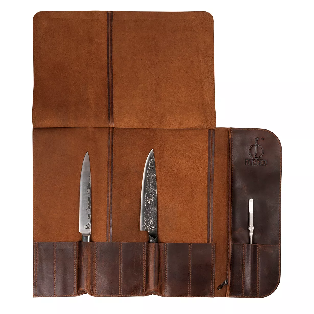 Essentials messenfoudraal leder