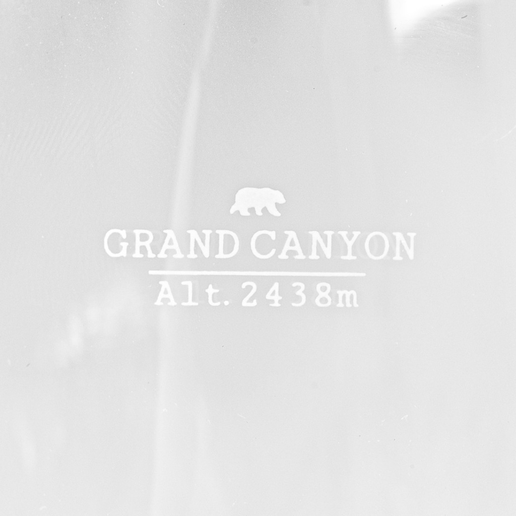 design glas topographic- Grand Canyon 