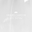 design glas topographic- Grand Canyon 