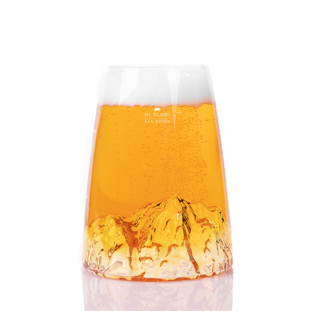 design glas topographic- Mont Blanc