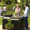 meubel met lade 80 x 55 cm, zwart