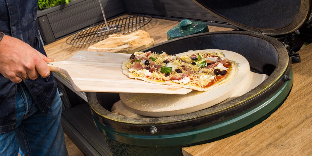 Pitt-Big Green Egg-Pizzasteen M, S, MX-3