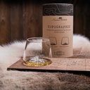 set van 2 topographic glazen - Moutn Everest & Mont Blanc