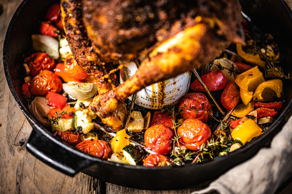 Pitt-Big Green Egg-Beer can kippenhouder-2