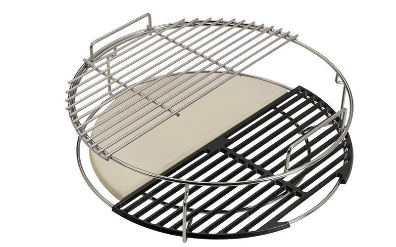 Pitt-Big Green Egg-Halve convEGGtor steen XL-1