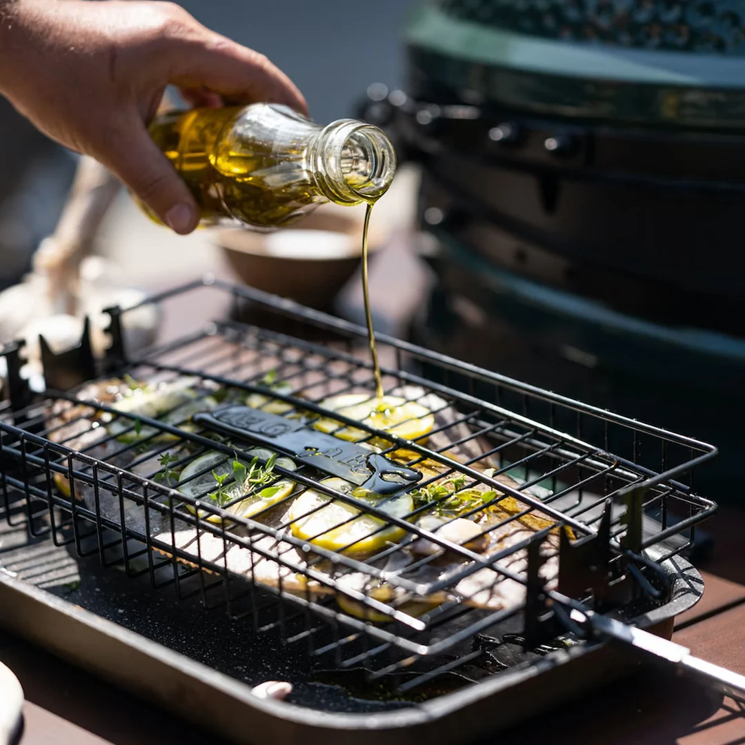 Pitt-Big Green Egg-Flat basket voor rotisserie-5