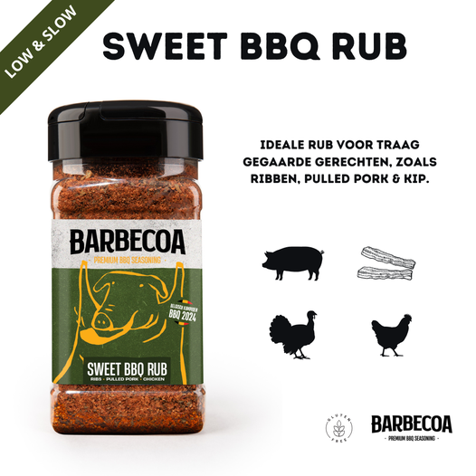 sweet BBQ rub - ribs & pulled pork 250 gr