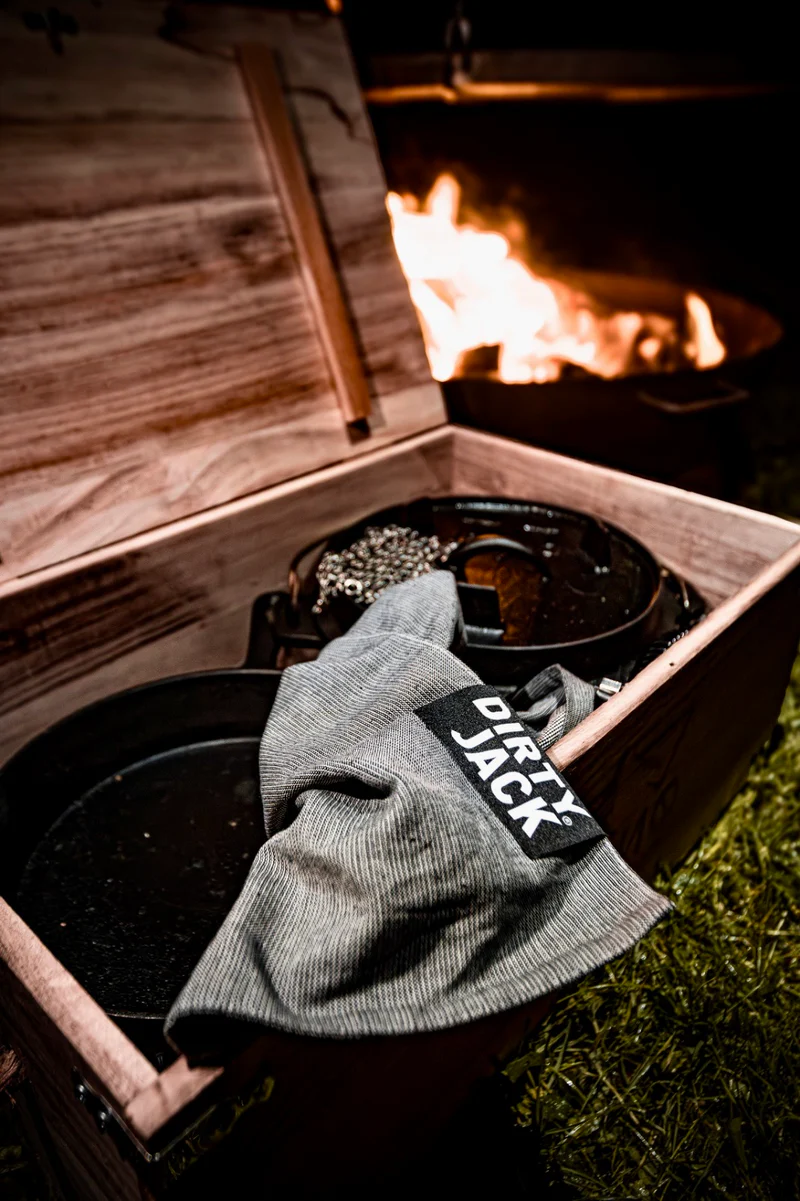 kookdoek charcoal-black label 