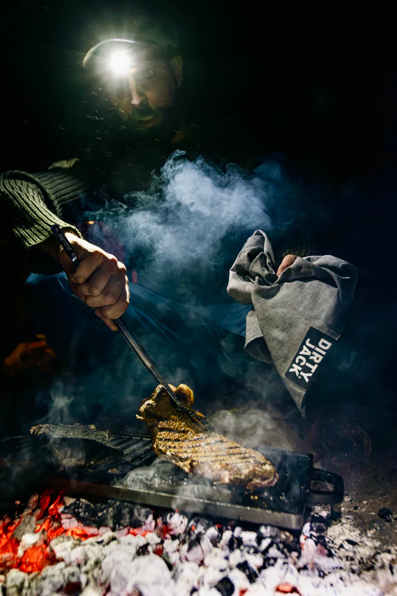 kookdoek charcoal-black label 