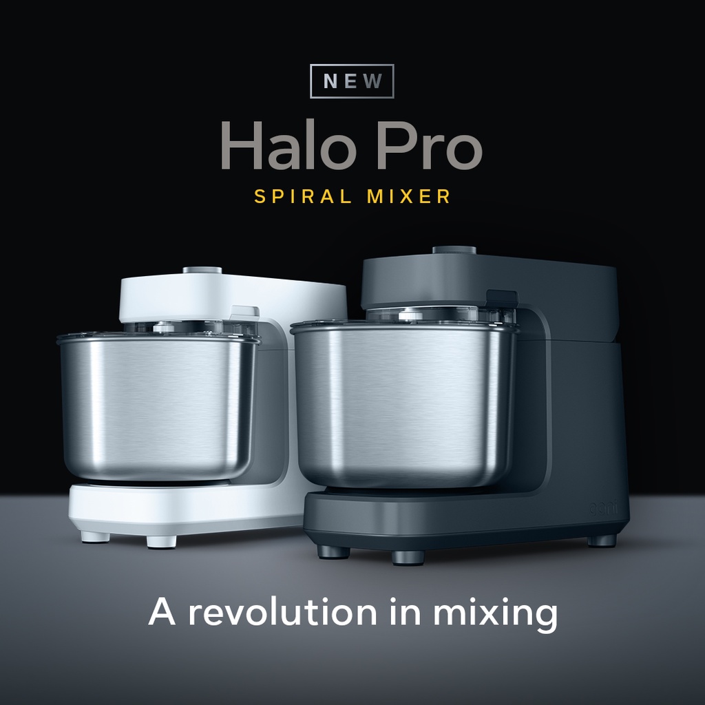 Spiraalmixer Halo Pro, grijs