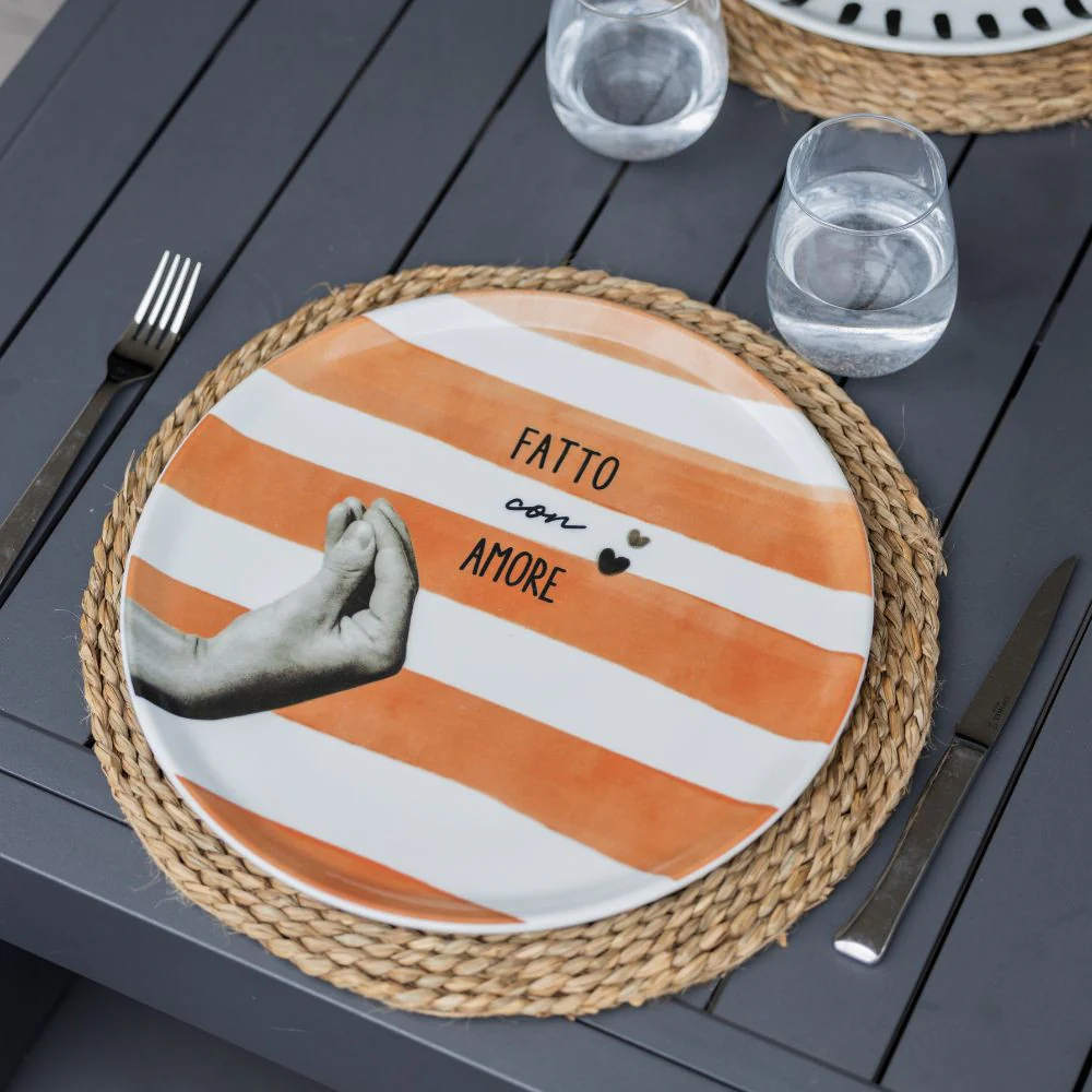 Atina pizzabord terracotta 32.5cm 