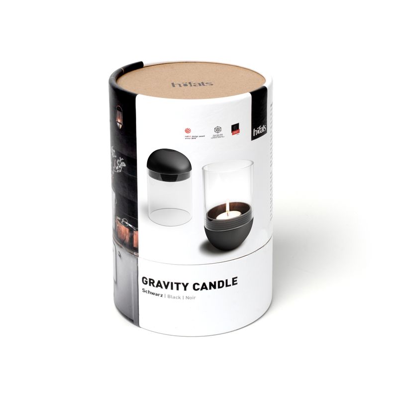 gravity candle lantaarn zwart